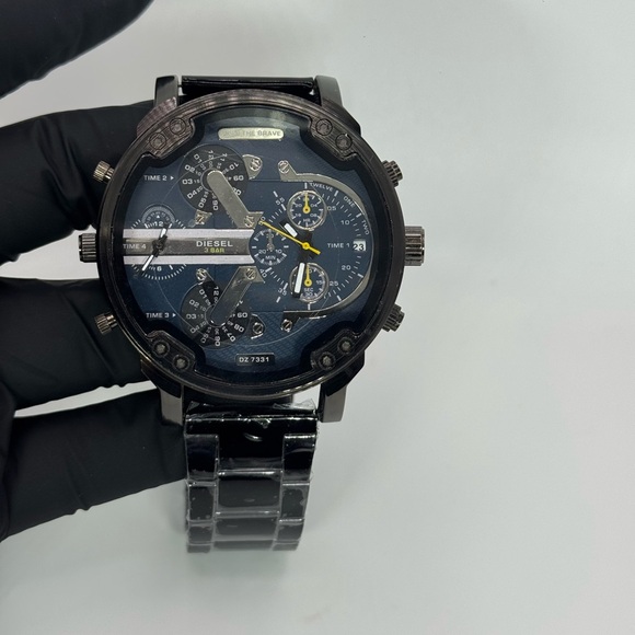 Diesel DZ7331 Mr Daddy 2.0 Chronograph Gunmetal Stainless Steel Watch 57mmx66mm - Picture 1 of 16
